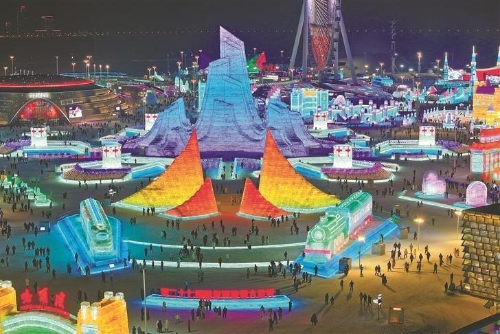 第二十七届哈尔滨冰雪大世界开园
